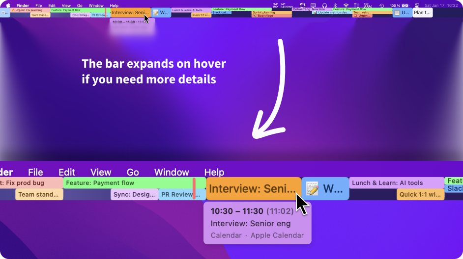 Combat time blindness